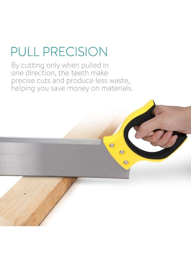 FAD 12” Pull Saw, 300mm Fine Tooth Tenon Saw, 9 TPI Japanese Style Hand Saw, Precision Woodworking Saw with Ergonomic Non-Slip Handle for DIY, Carpentry & Furniture Making FAD-D011 - Image 5